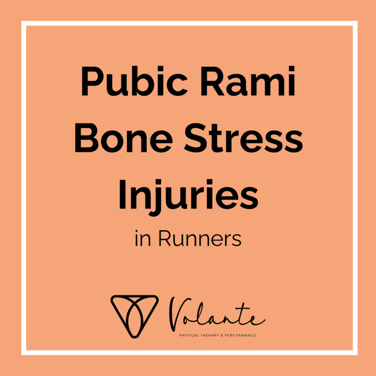 Pubic Rami Bone stress injuries for runners